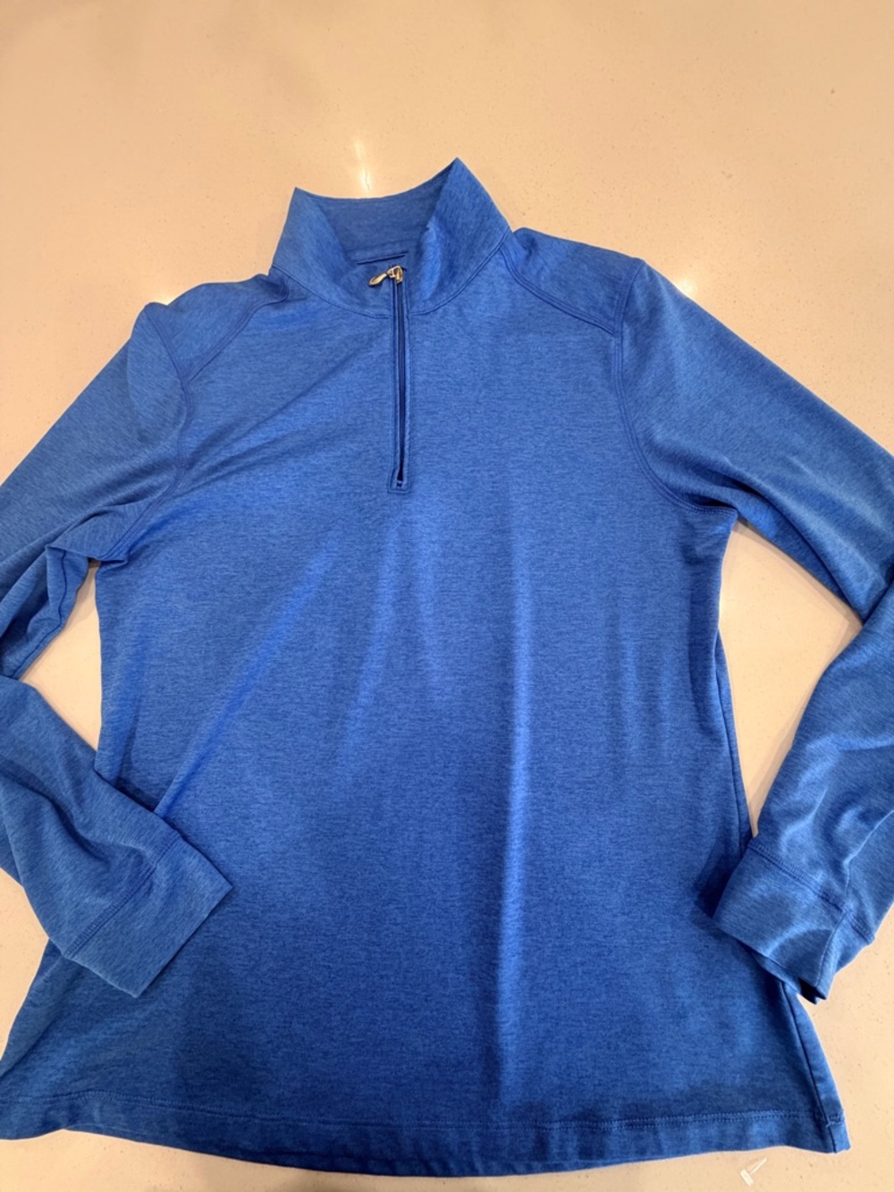 Greg Norman Collection Blue Quarter-Zip Performance Pullover